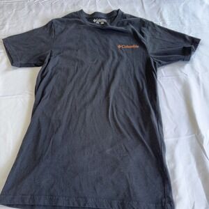 Unisex Columbia Sportswear Company Black Short Sleeve Print T-Shirt Sz Small